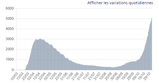 hospitalisés rhone alpes 1 11 2020