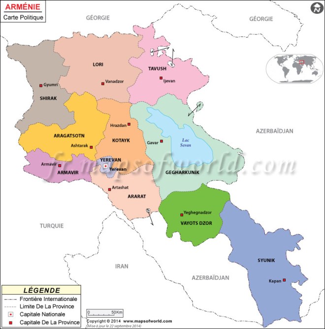 armenia-political-map